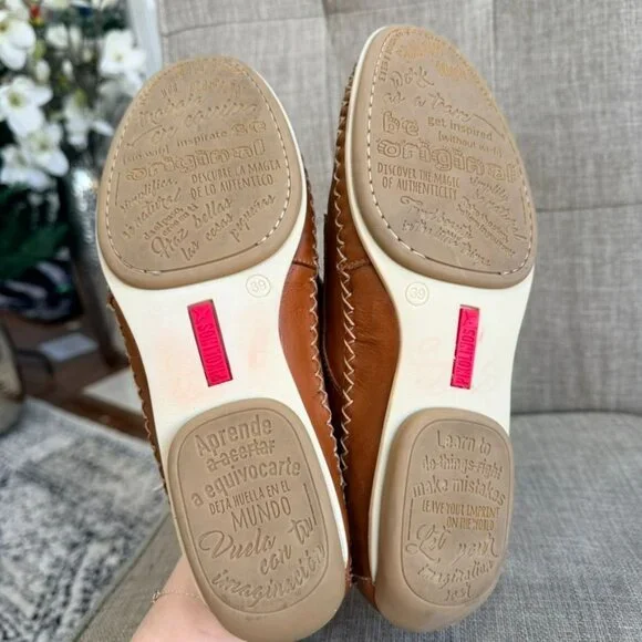 Pikolinos Roma Flat Leather Shoes – Brown (EU 39) - Picture 6 of 8